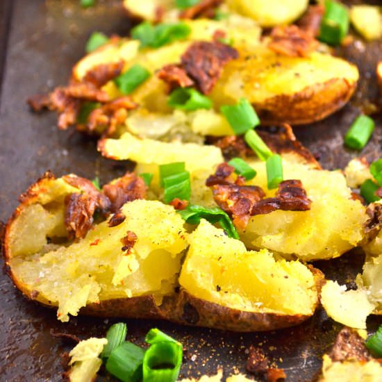Vegan Smashed Potatoes