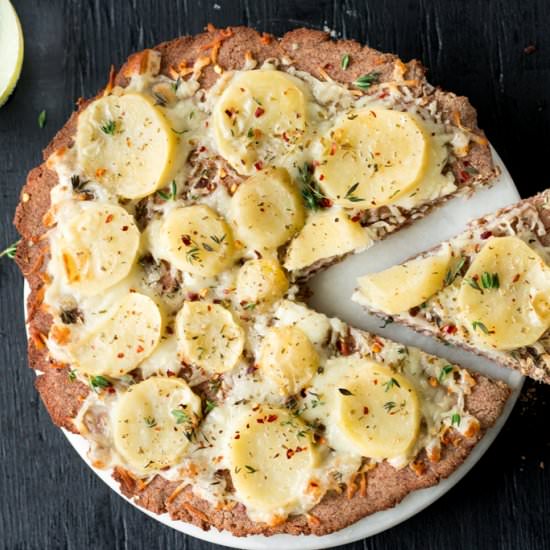 Potato Pizza on Gluten Free Crust