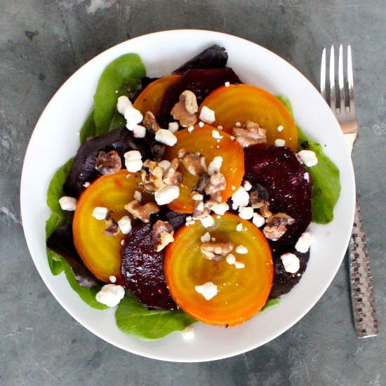 Roasted Beet & Goat Cheese Salad