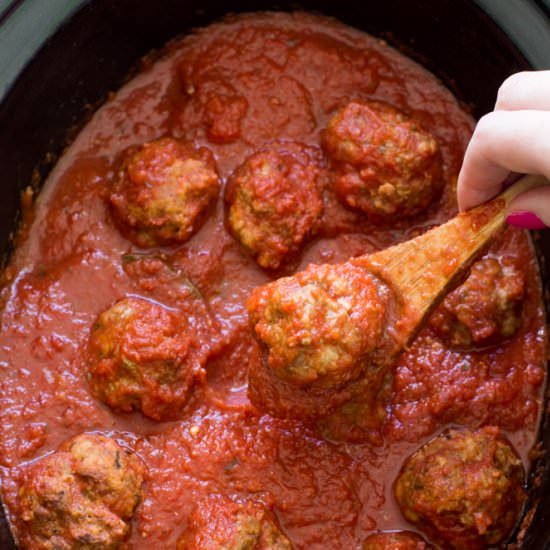Slow Cooker Italian Meatballs