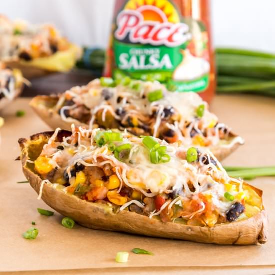 Vegetarian Sweet Potato Skins