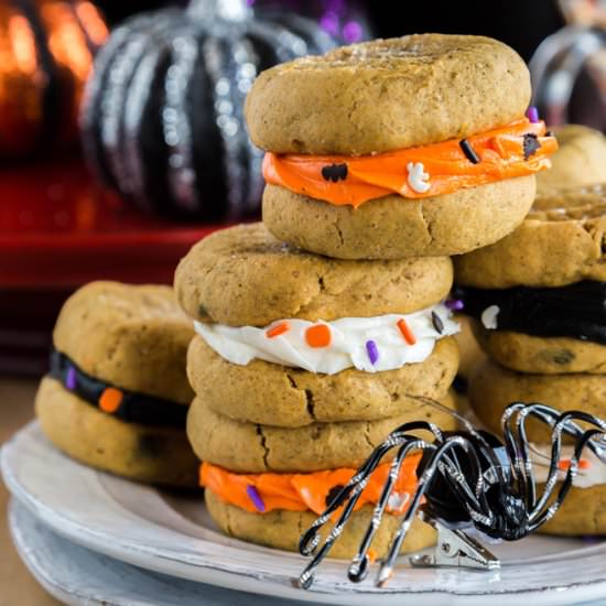 Pumpkin Sandwich Cookies