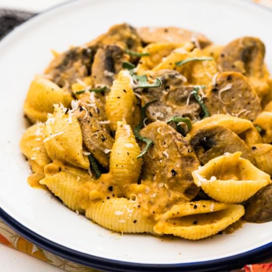Pumpkin Pasta with Sausage