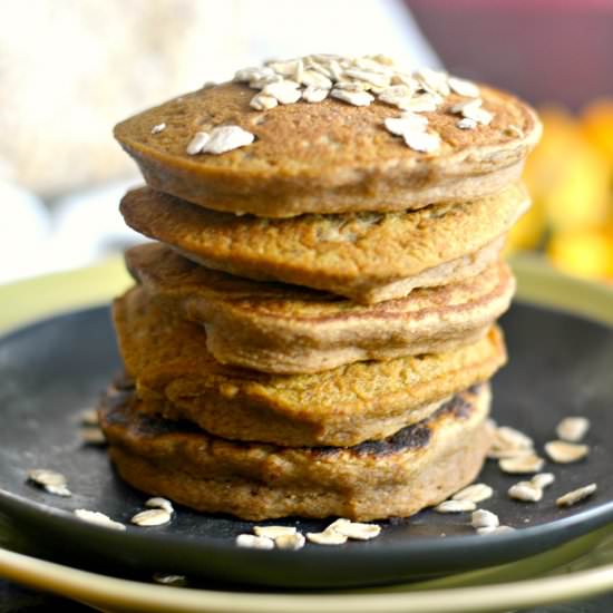 Butternut Squash Maple Oat Pancakes