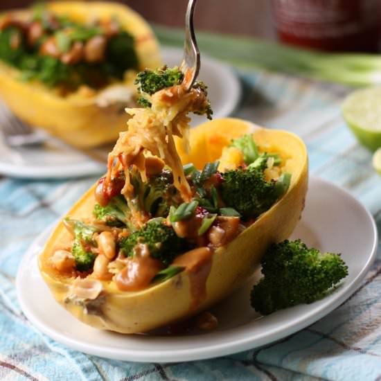 Thai Stuffed Spaghetti Squash