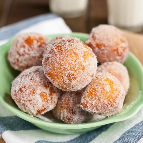 3 Ingredient Sugared Donuts