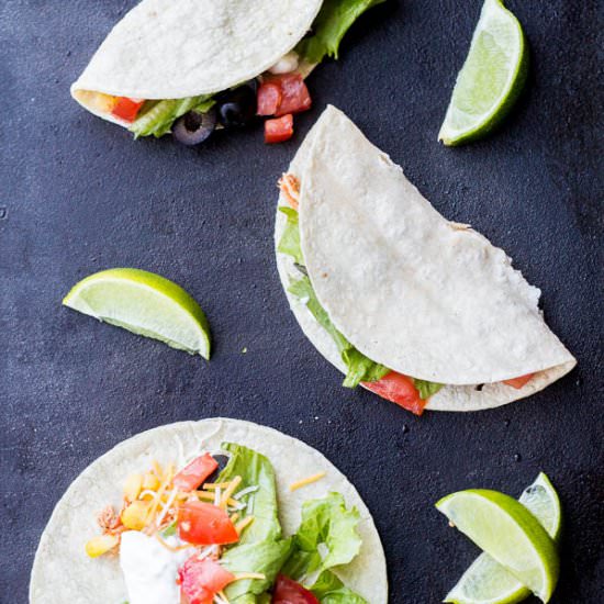 Slow Cooker Lime Chicken Tacos
