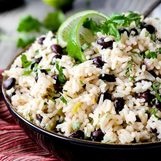 Cilantro Lime Black Beans and Rice