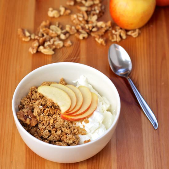 Maple Apple Walnut Granola