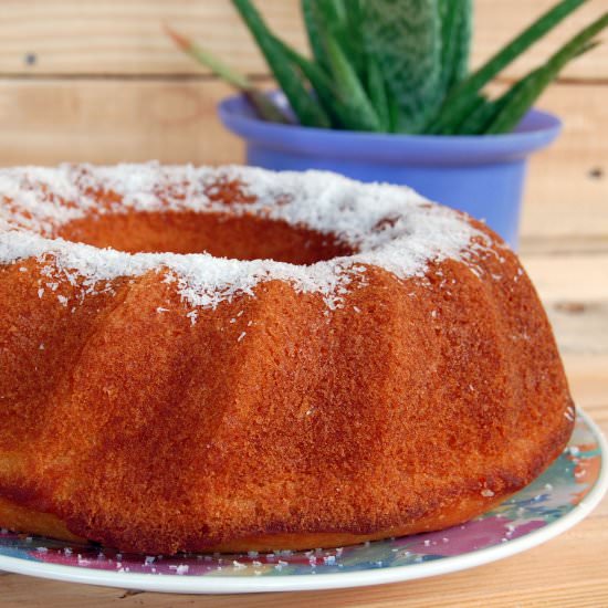 Syrupy Coconut Cake