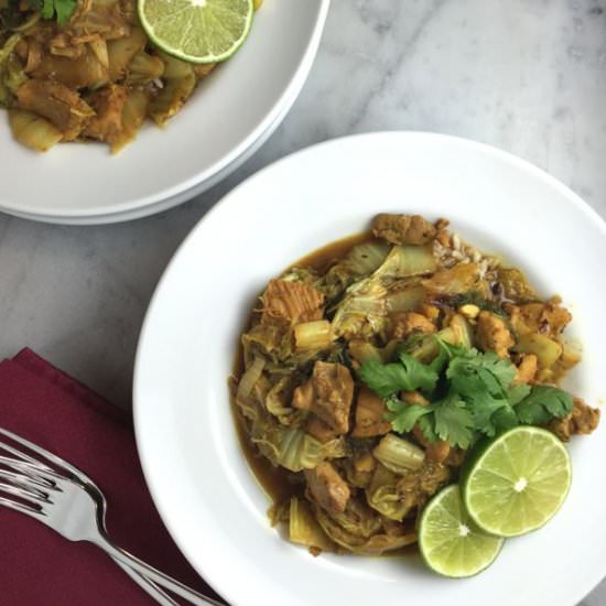 Napa Cabbage Curry
