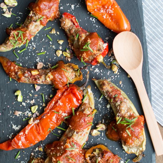 Savory Turkey Stuffed Peppers