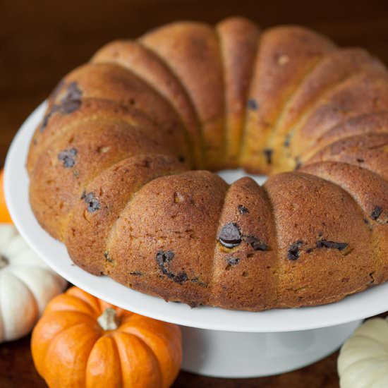 Pumpkin Chocolate Chip Bundt Cake
