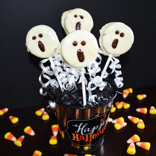 Ghost Cookie Pops