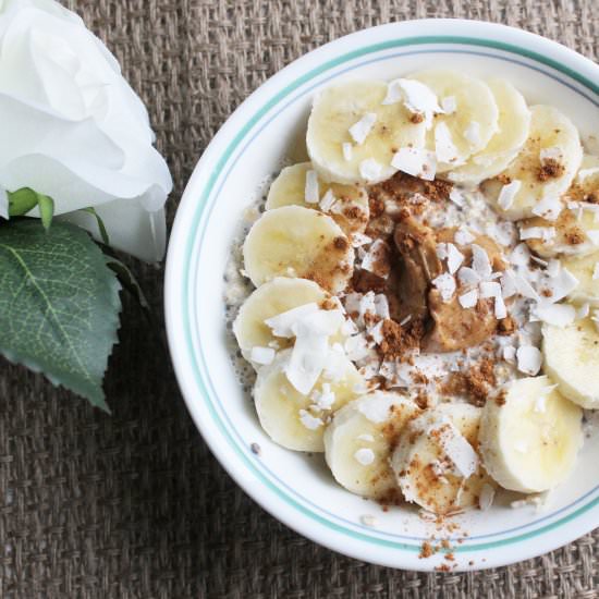 PB and Banana Overnight Oats