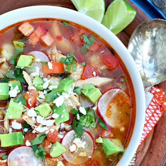 Slow Cooker Chicken Posole