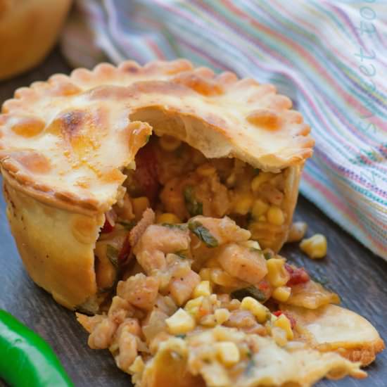Cajun Chicken Pot Pies