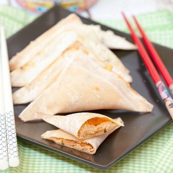 Baked Spicy Salmon Rangoons