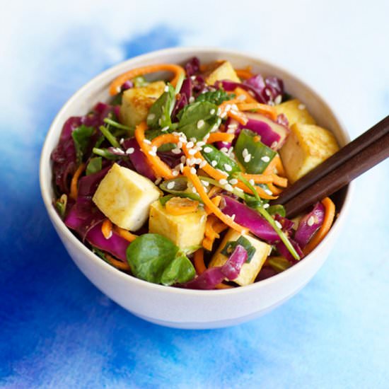 Peanut Tofu Slaw