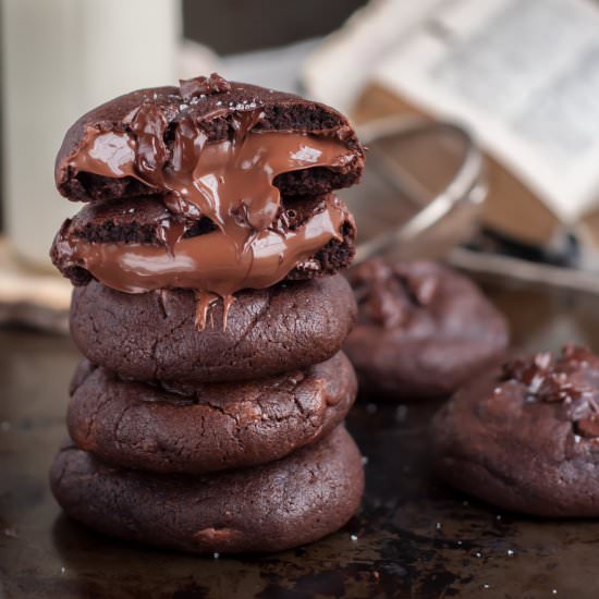 Nutella Lava Cookies
