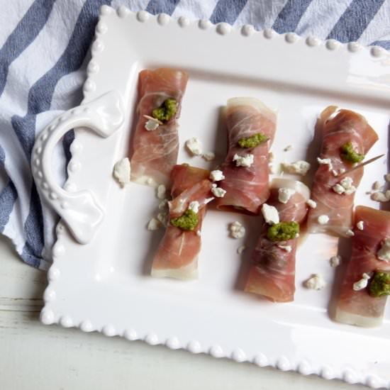 Squash and Prosciutto Rolls