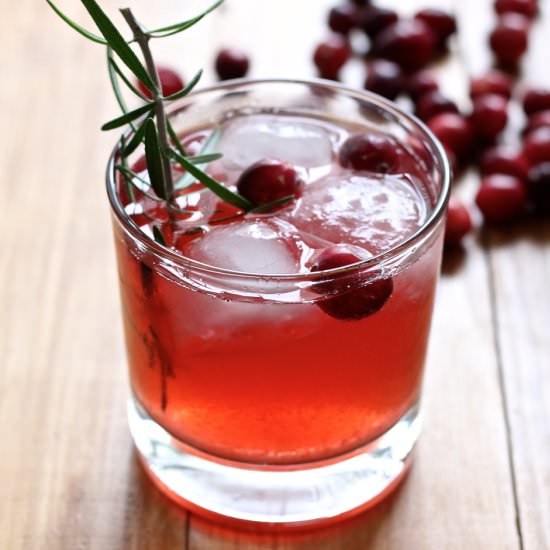 Cranberry Ginger Ale Cocktail