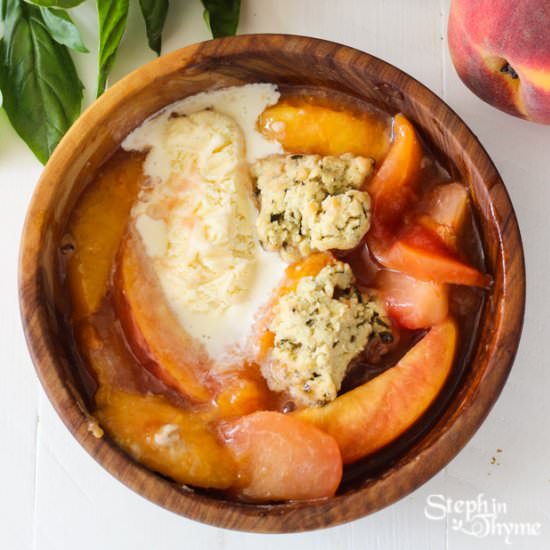 Gluten-Free Stone Fruit Cobbler
