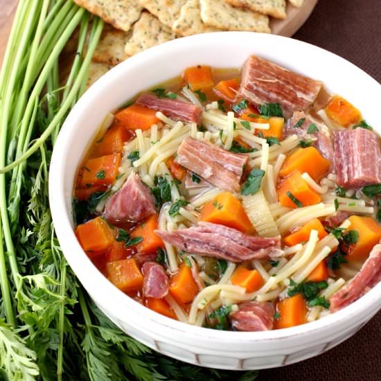Slow Cooker Ham Soup