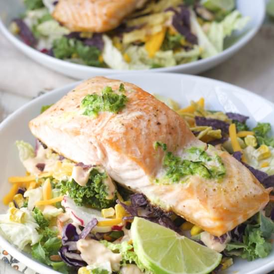 Roasted Salmon with Jalapeño Butter