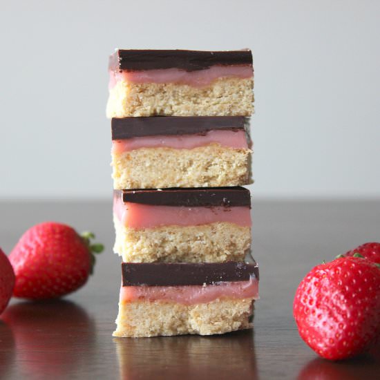 Strawberry Chocolate Bars
