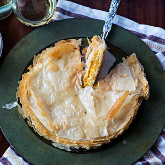Pumpkin and Feta Cheese Pie