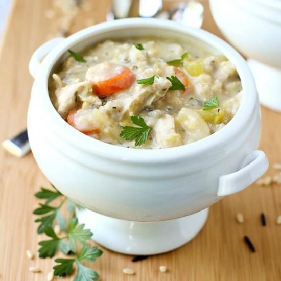 Creamy Chicken and Wild Rice Soup