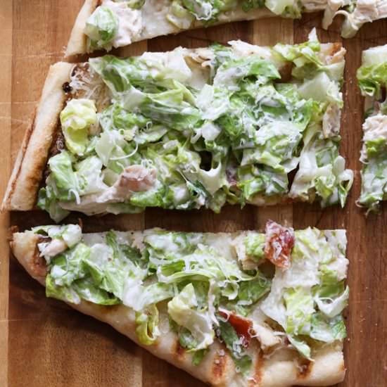 chicken caesar pizza