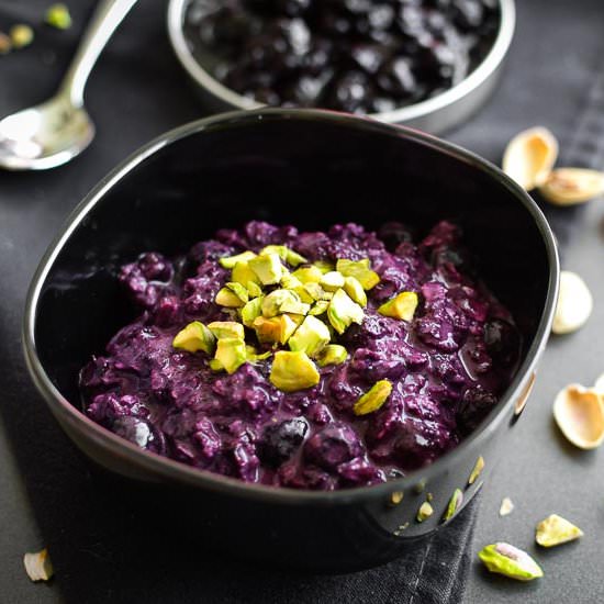 Blueberry Pistachio Overnight Oats