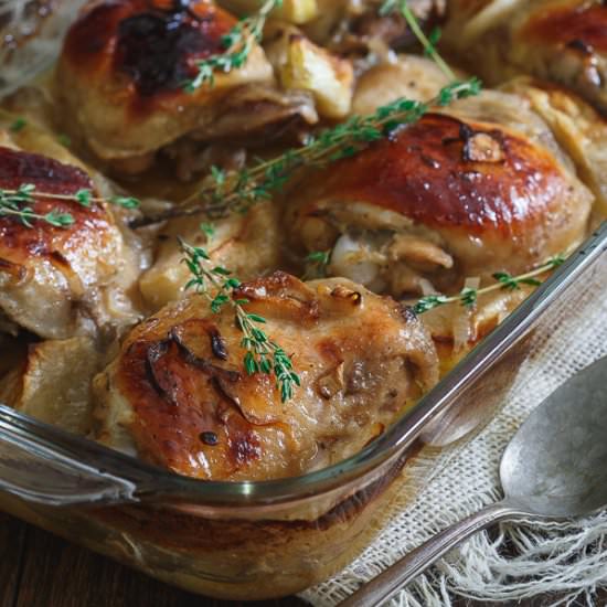 Maple Ginger Chicken Thighs