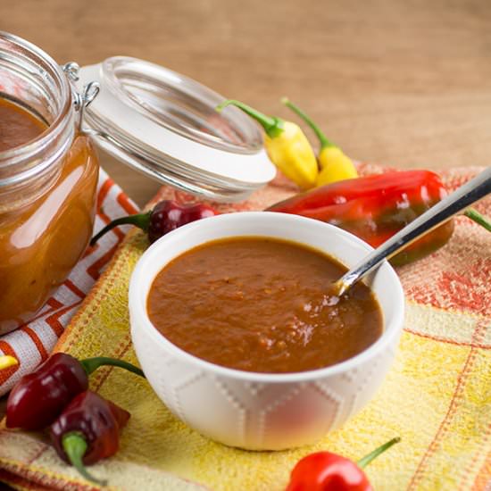 Mixed Pepper-Pear Chutney