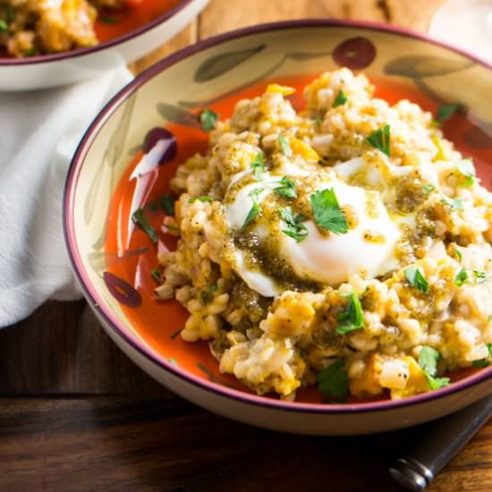 Pumpkin Barley Risotto
