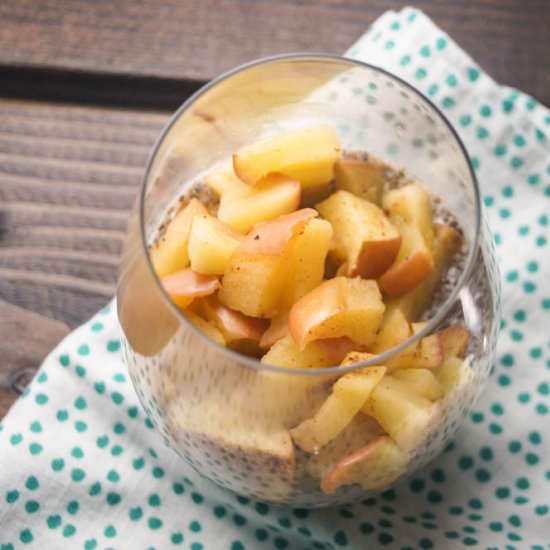 Apple & Almond Butter Chia Pudding
