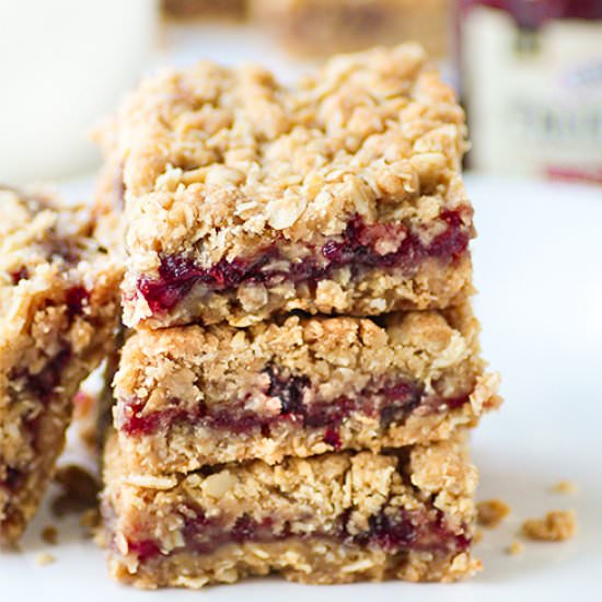 Strawberry Oatmeal Jam Bars