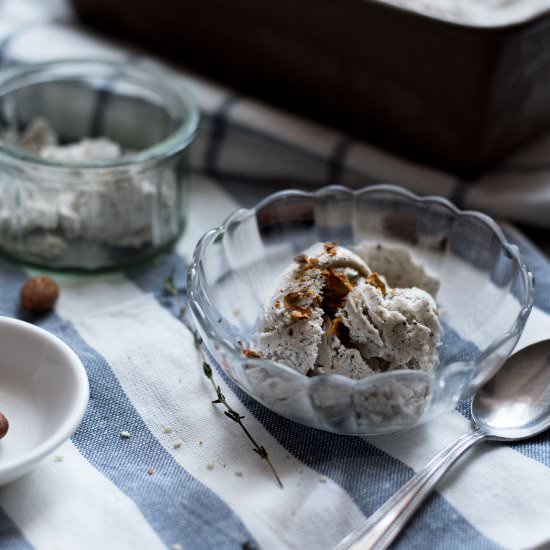 No-Churn Sesame Ice Cream