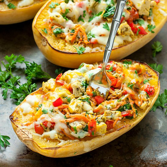 Chicken and Veggie Spaghetti Squash