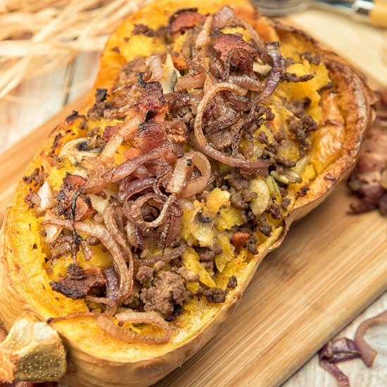Beef-Stuffed Butternut Squash