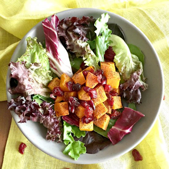 Butternut Squash Cranberry Salad