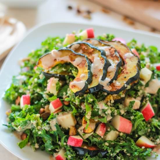 Fall Harvest Quinoa and Kale Salad