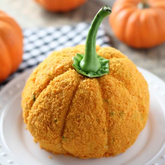 pumpkin shaped cheese ball