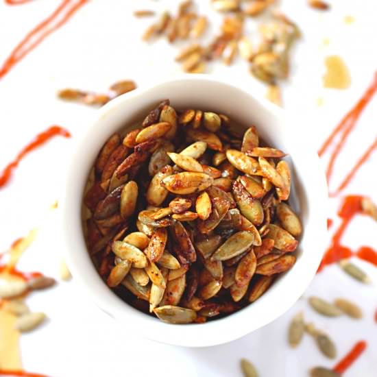 Maple Sriracha Roasted Pepitas