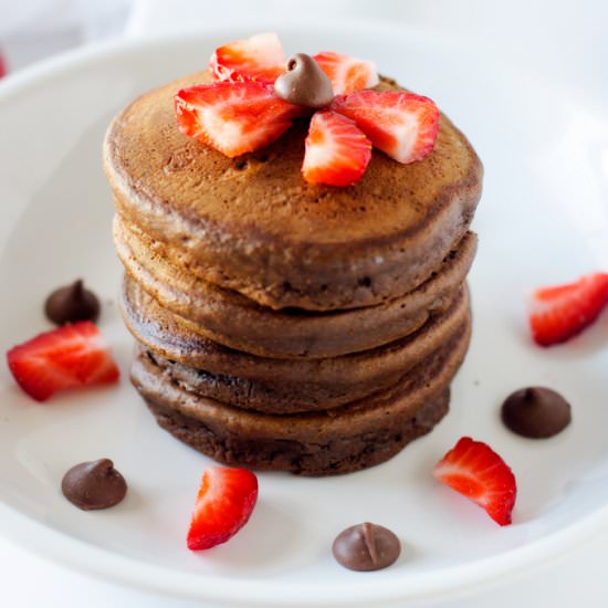Chocolate Quinoa Pancakes