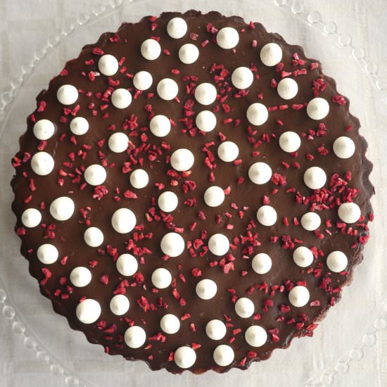 Double Chocolate Raspberry Tart