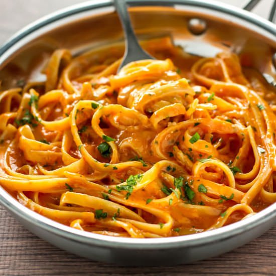 Roasted Red Pepper Alfredo