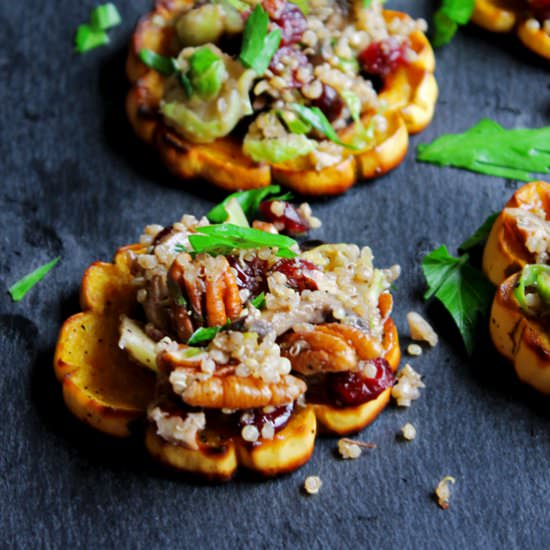 Quinoa Stuffed Squash Rings
